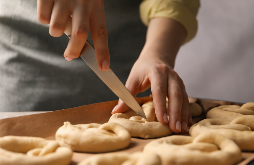 Bretzel pane intrecciato
